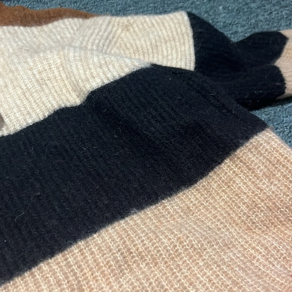 ONE TEASPOON striped heavy winter sweater turtleneck, retro, small oversized - Picture 16 of 17